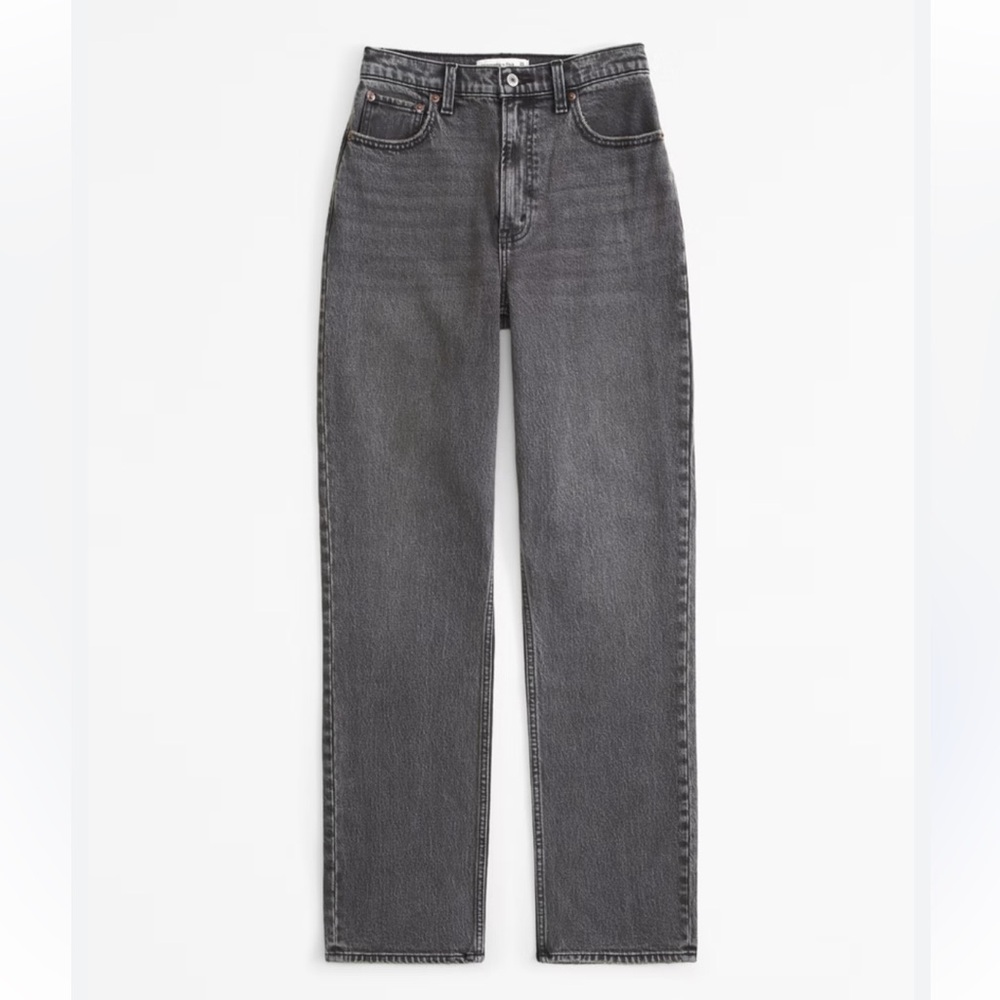 Abercrombie and fitch Gray Straight-Leg Jeans